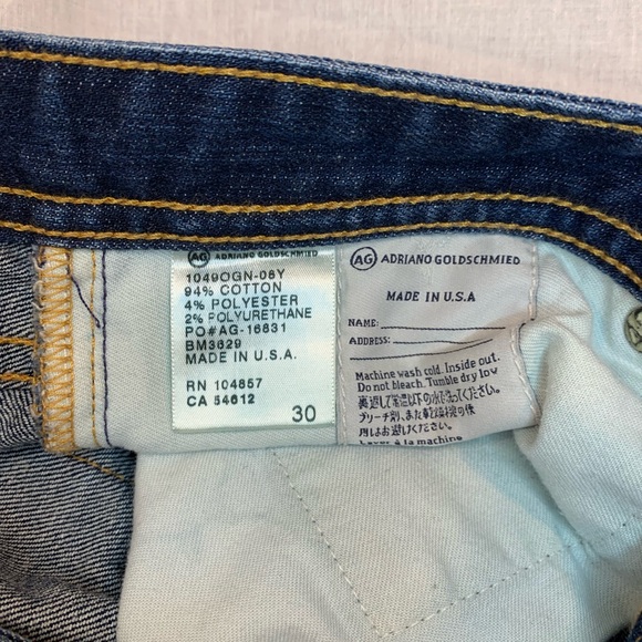 Adriano Goldschmidt The Protege Straight Leg Jeans Women’s Size 30 Medium Wash - Picture 4 of 10